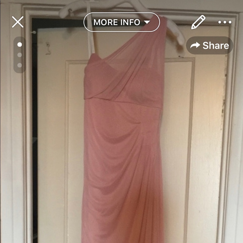 David’s bridal one strap dress
